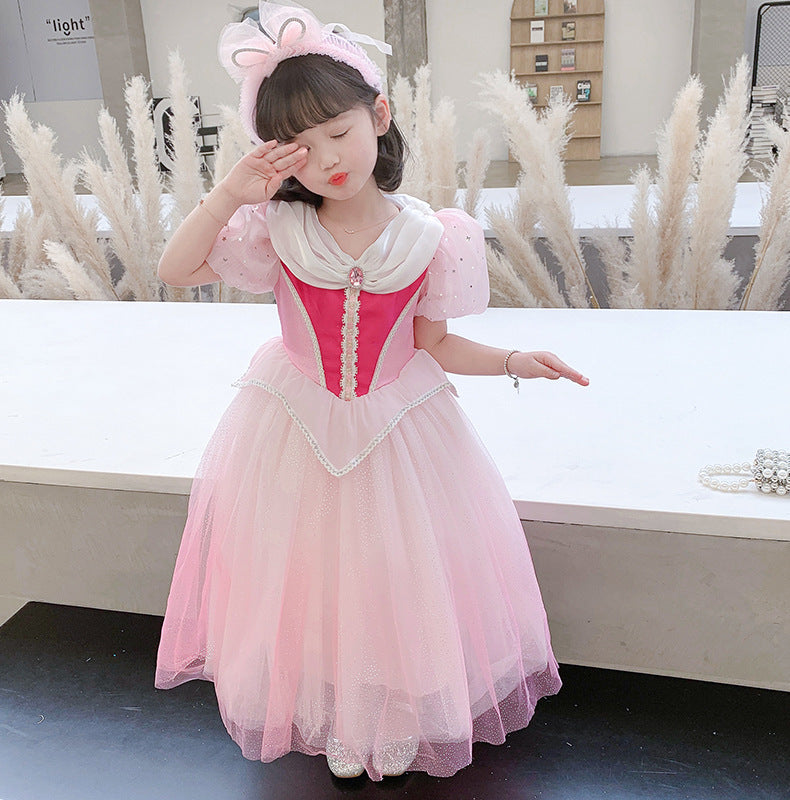 The Blossom Aurora Princess Gown | Shimmering Pink | Sydney Stock