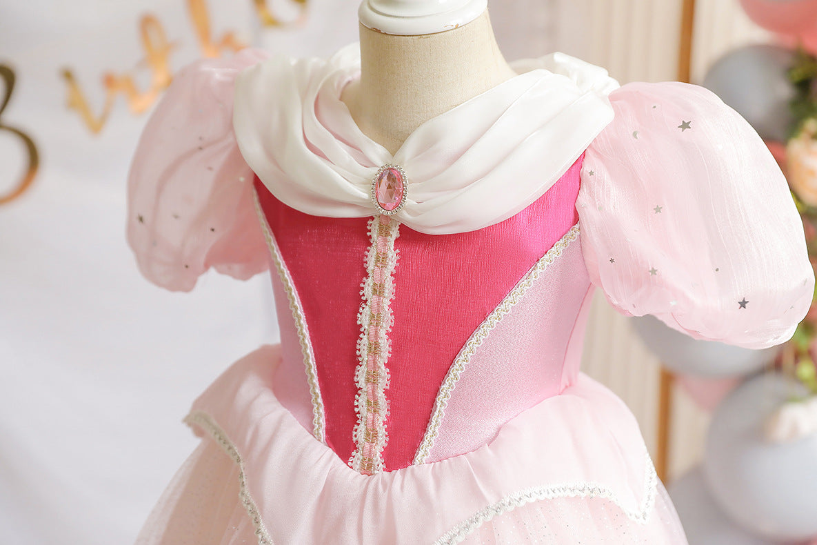 The Blossom Aurora Princess Gown | Shimmering Pink | Sydney Stock
