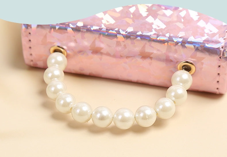 The Laser Prism Pearl Handbag | Detachable Gold Chain | Sydney Stock