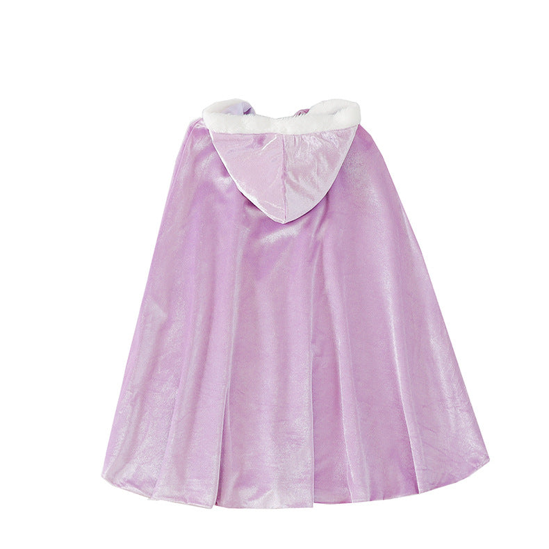 The Winter Velvet Hooded Cloak | Plush Faux-Fur Trim | Sydney Stock