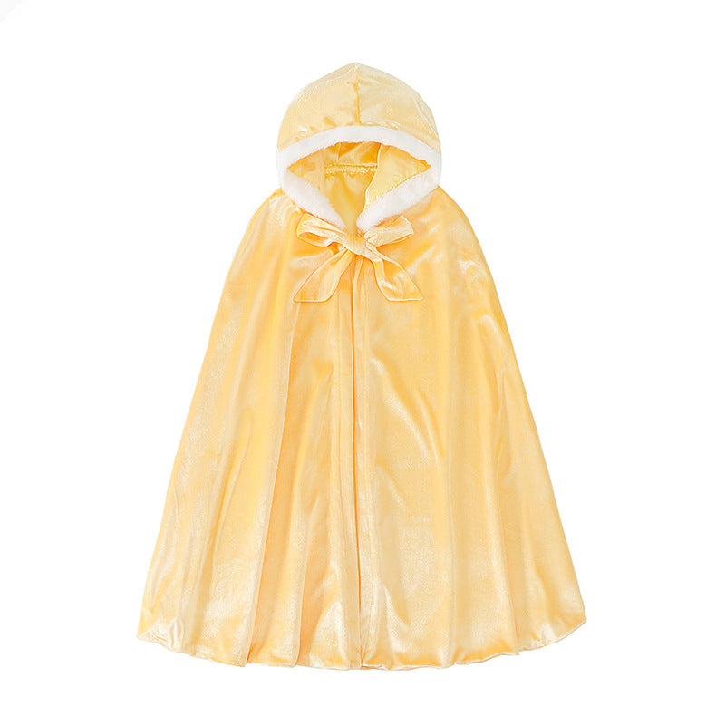 The Winter Velvet Hooded Cloak | Plush Faux-Fur Trim | Sydney Stock
