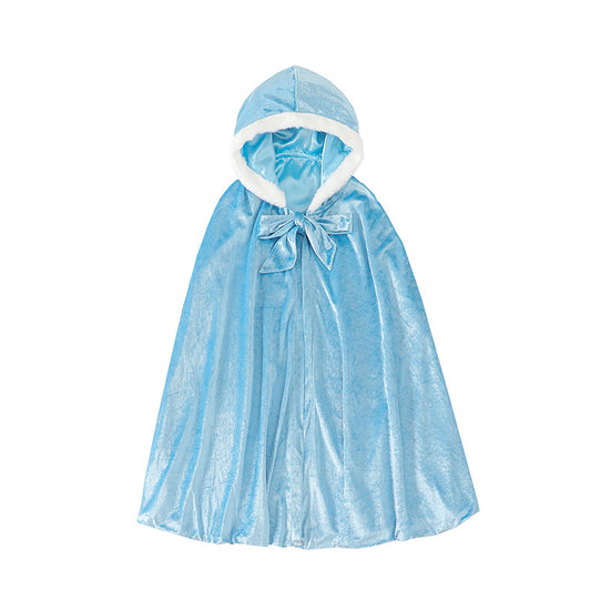 The Winter Velvet Hooded Cloak | Plush Faux-Fur Trim | Sydney Stock