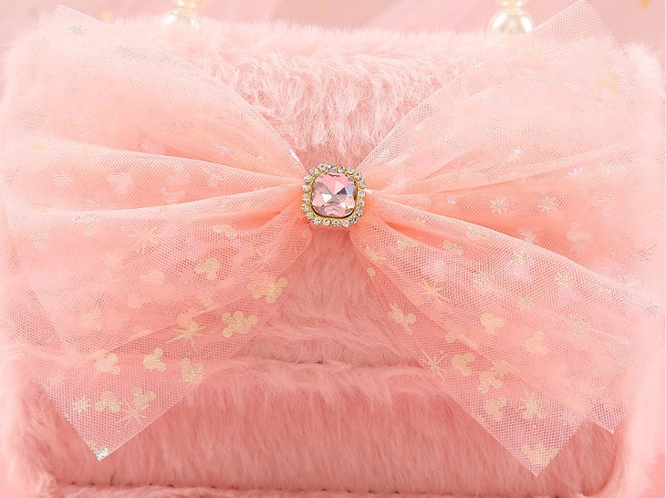 The Fluffy Star Tulle Collection | Pearl Handle & Crystal Gemstone