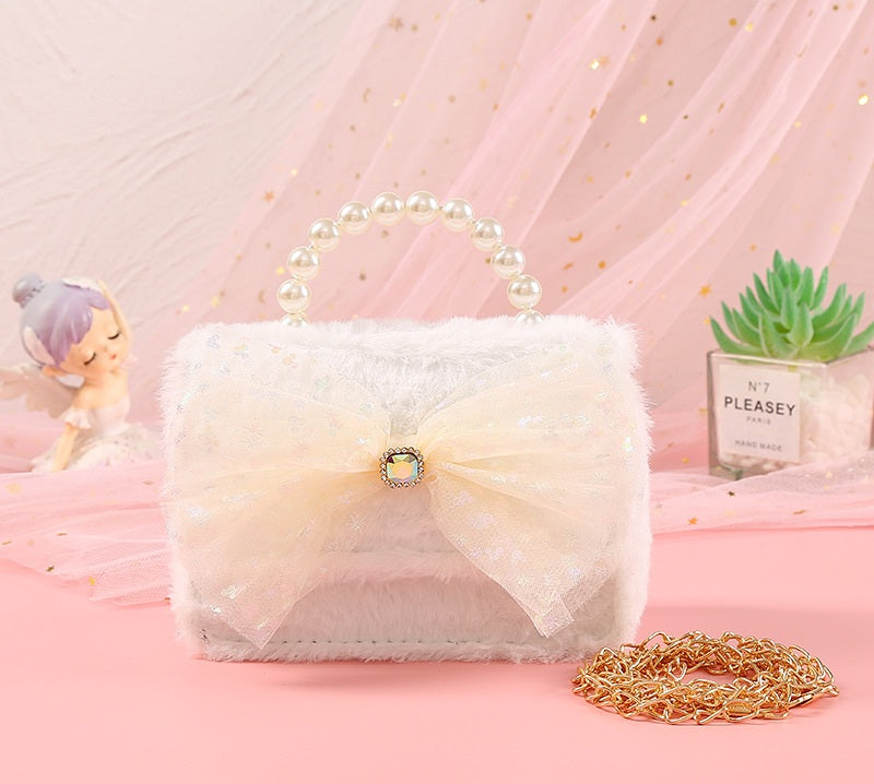 The Fluffy Star Tulle Collection | Pearl Handle & Crystal Gemstone