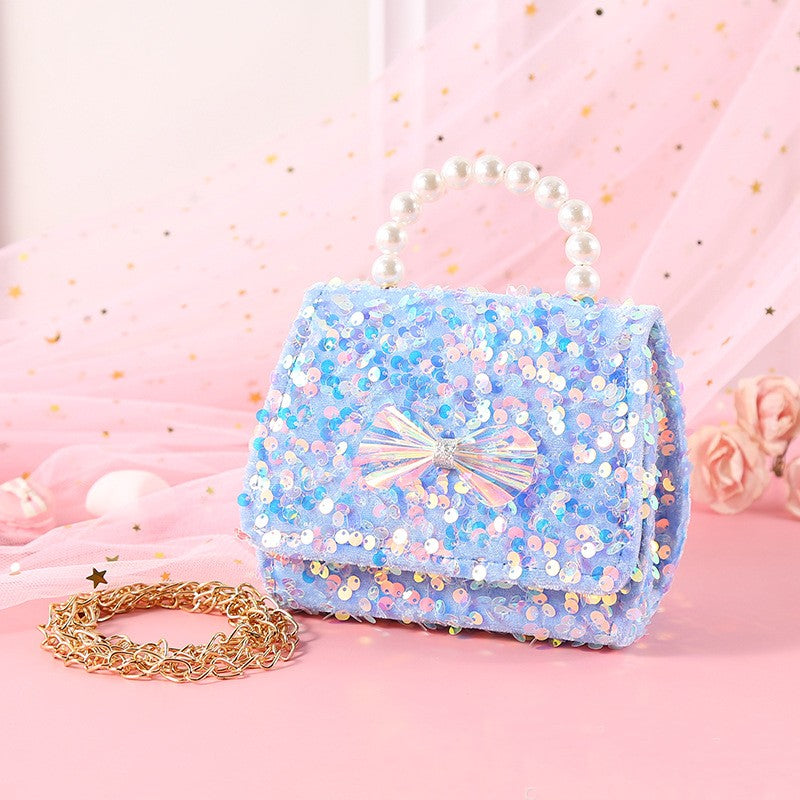 The Iridescent Pearl Bow Handbag | Removable Gold Chain | Sydney Stock