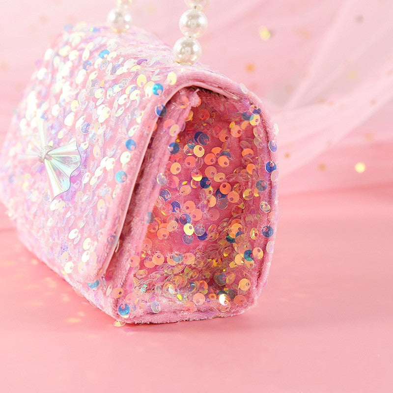 The Iridescent Pearl Bow Handbag | Removable Gold Chain | Sydney Stock