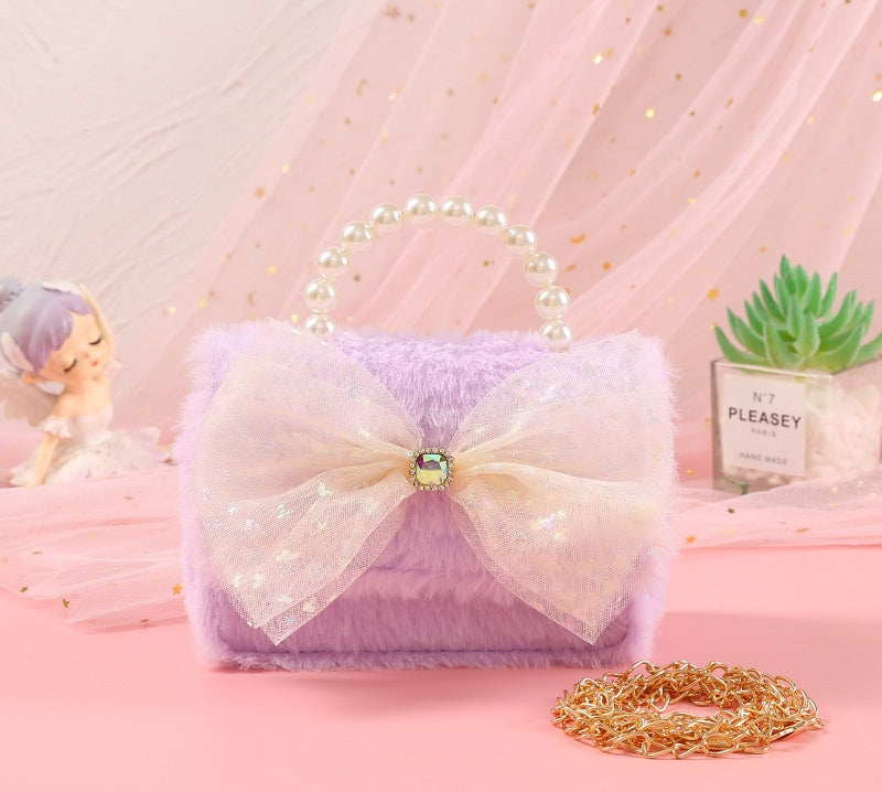 The Fluffy Star Tulle Collection | Pearl Handle & Crystal Gemstone