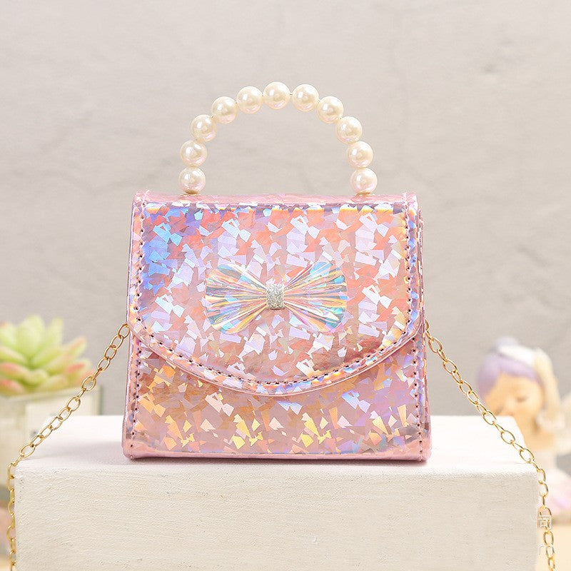 The Laser Prism Pearl Handbag | Detachable Gold Chain | Sydney Stock
