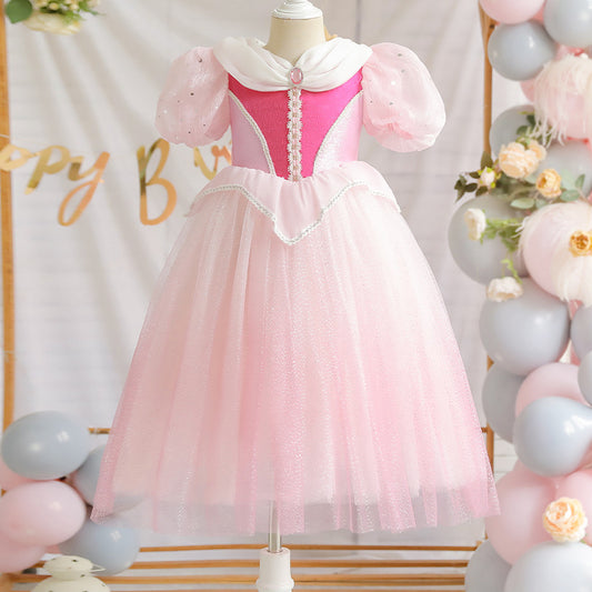 The Blossom Aurora Princess Gown | Shimmering Pink | Sydney Stock