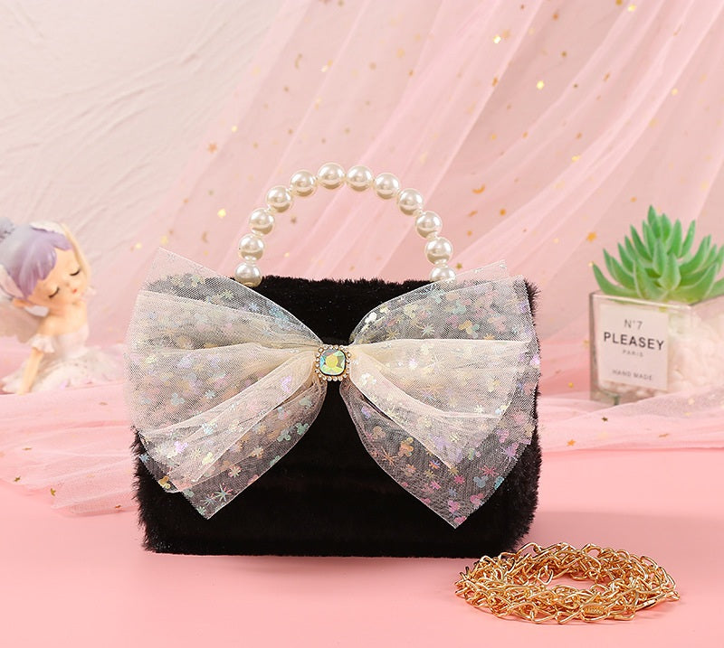 The Fluffy Star Tulle Collection | Pearl Handle & Crystal Gemstone