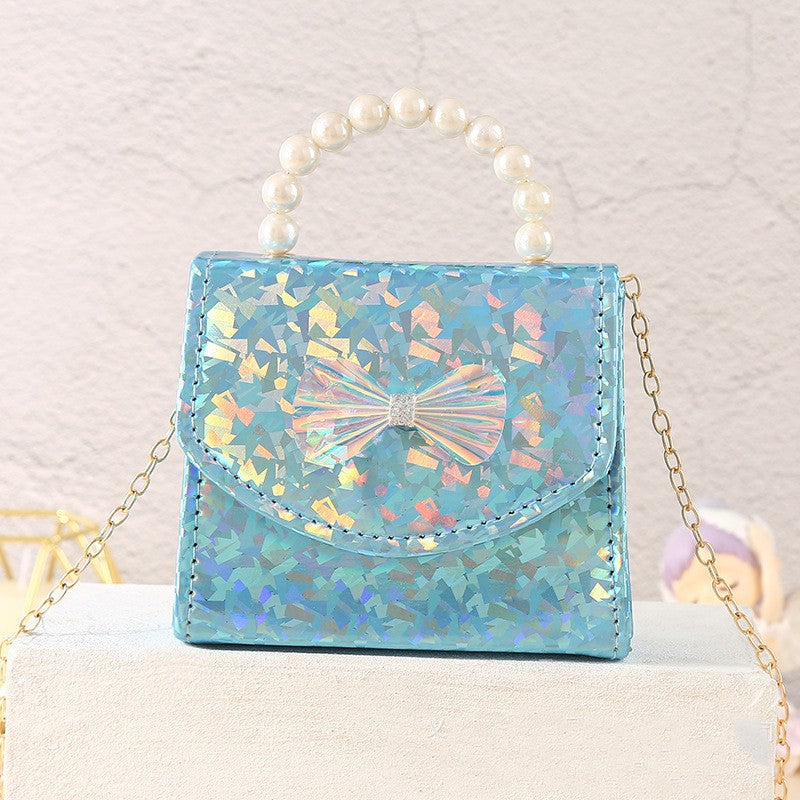 The Laser Prism Pearl Handbag | Detachable Gold Chain | Sydney Stock