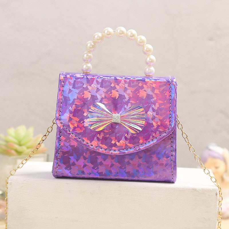 The Laser Prism Pearl Handbag | Detachable Gold Chain | Sydney Stock