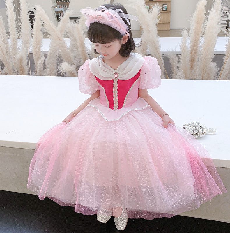 The Blossom Aurora Princess Gown | Shimmering Pink | Sydney Stock