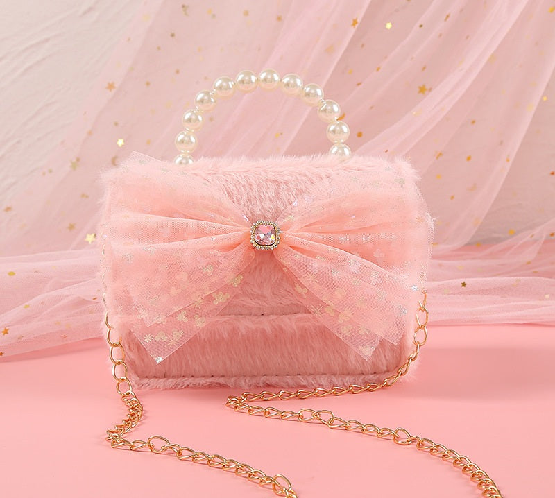 The Fluffy Star Tulle Collection | Pearl Handle & Crystal Gemstone