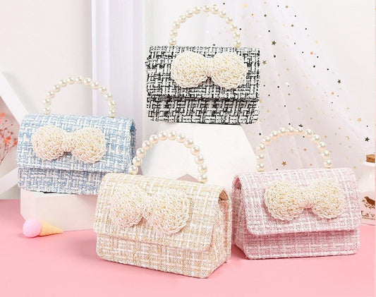 The Heritage Tweed Pearl Collection | Intricate Pearl Bow & Handle