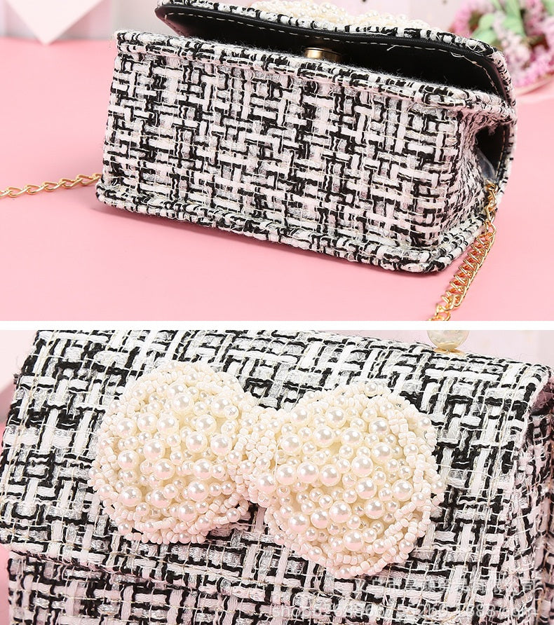 The Heritage Tweed Pearl Collection | Intricate Pearl Bow & Handle