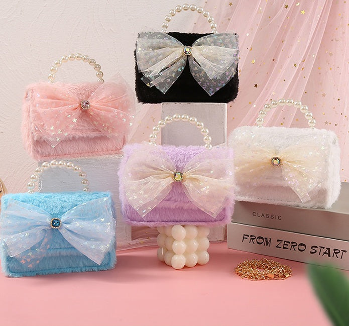 The Fluffy Star Tulle Collection | Pearl Handle & Crystal Gemstone