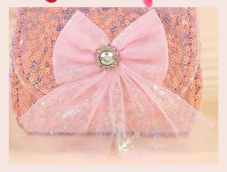 The Snowflake Sparkle Handbag | Pearl Handle & Tulle Bow | Sydney Stock