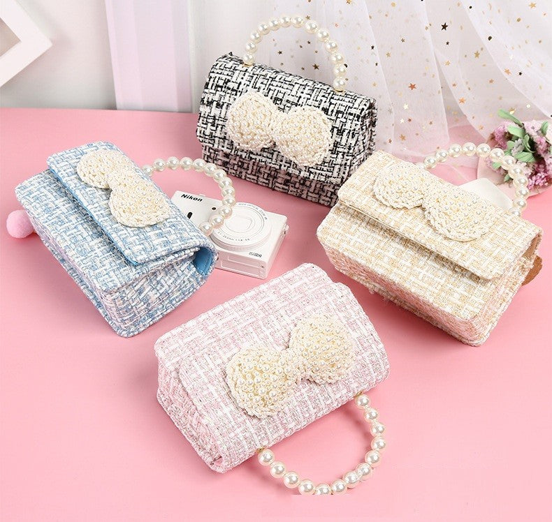 The Heritage Tweed Pearl Collection | Intricate Pearl Bow & Handle