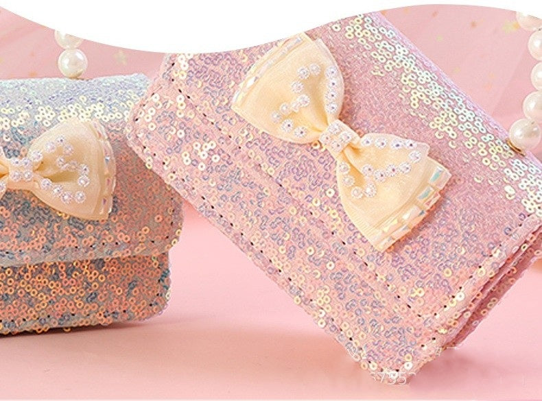 The Enchanting Tulle Bow Handbag | Pearl Handle & Crystal Gemstone