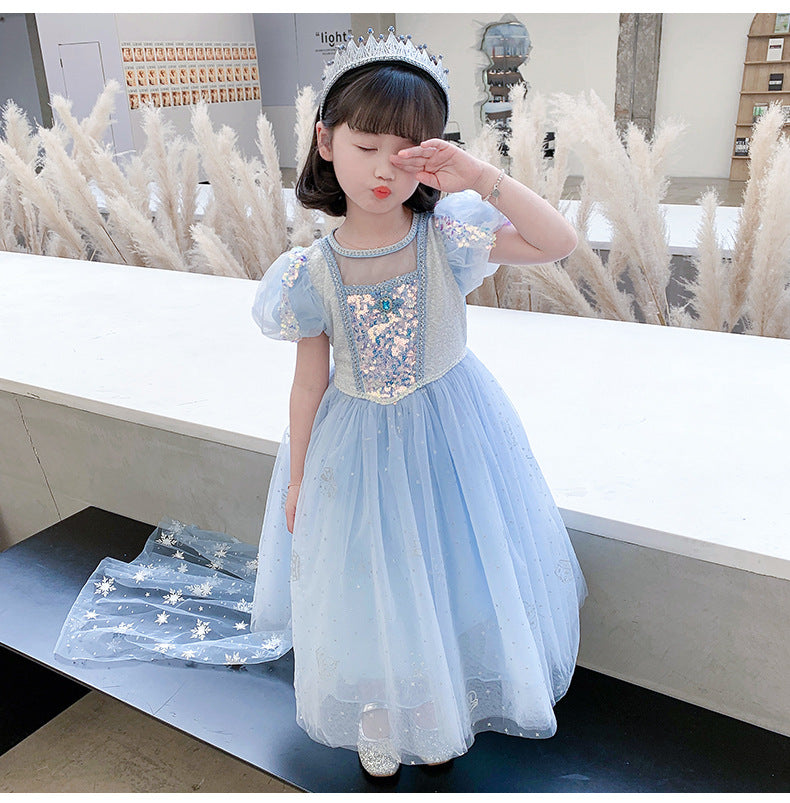 The Starlight Empress Gown | Ice Blue & Rose Pink | Sydney Stock