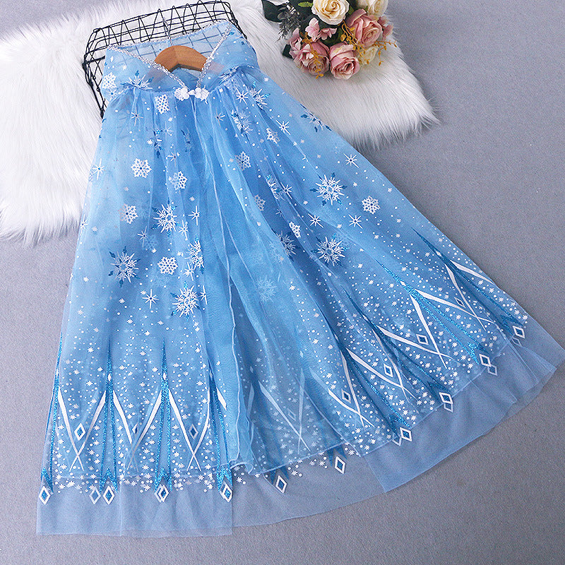 The Royal Snow-White Flurry Cape | Azure Blue Edition | Sydney Stock
