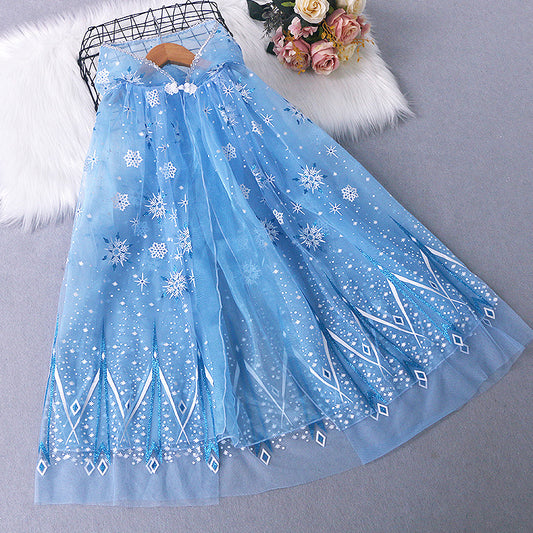 The Royal Snow-White Flurry Cape | Azure Blue Edition | Sydney Stock