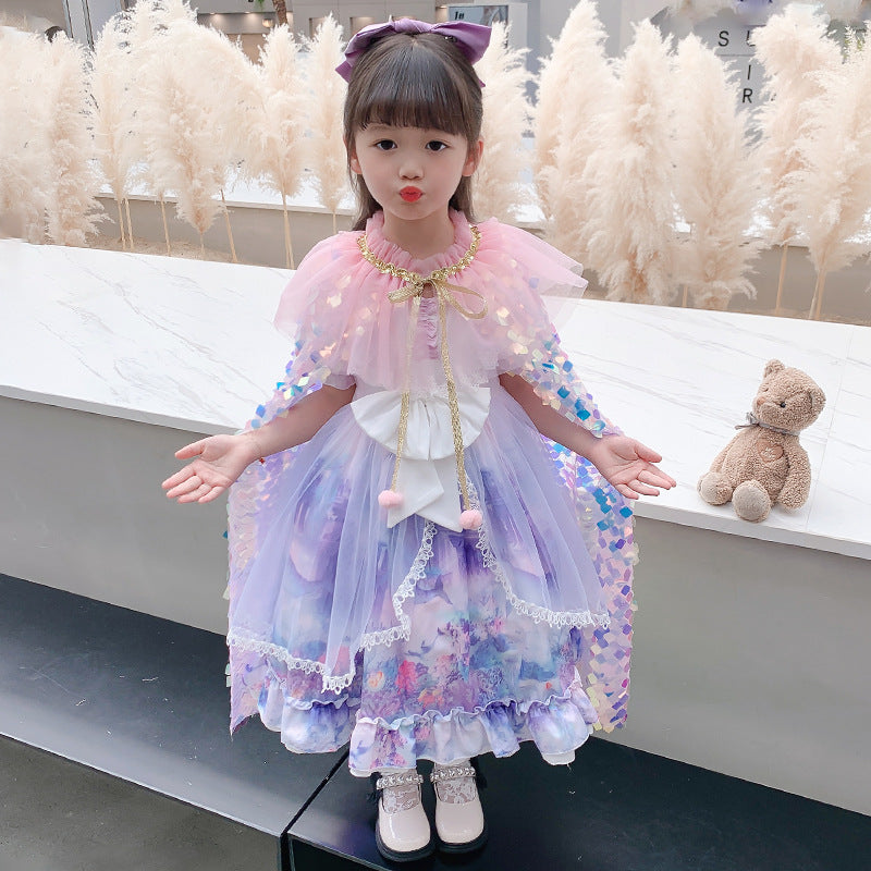 The Iridescent Mermaid Shell Cape | Duo Color Edition | Sydney Stock