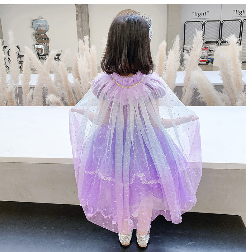 The Ethereal Stardust Ombré Cape | Mystic Purple | Sydney Stock