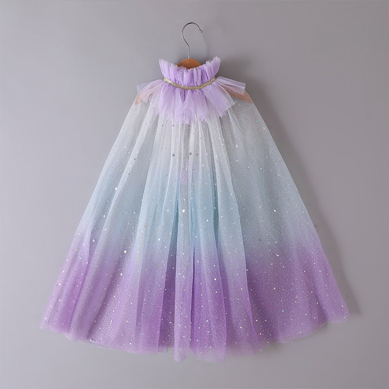 The Ethereal Stardust Ombré Cape | Mystic Purple | Sydney Stock