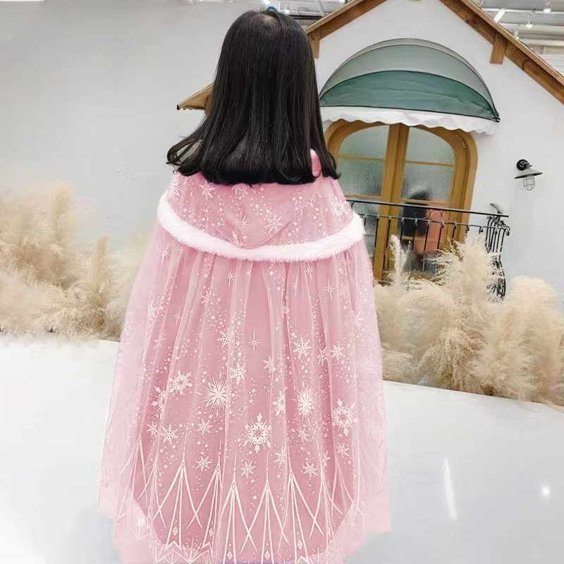 The Royal Winter Velvet & Mesh Cloak | Faux-Fur Trim | Sydney Stock