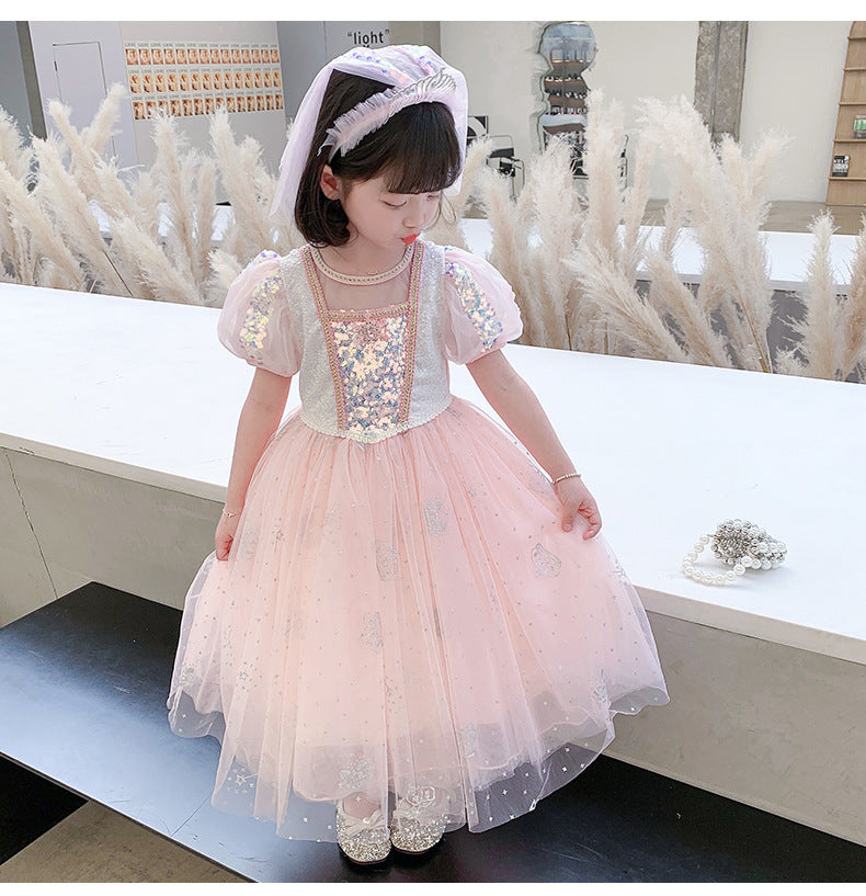 The Starlight Empress Gown | Ice Blue & Rose Pink | Sydney Stock