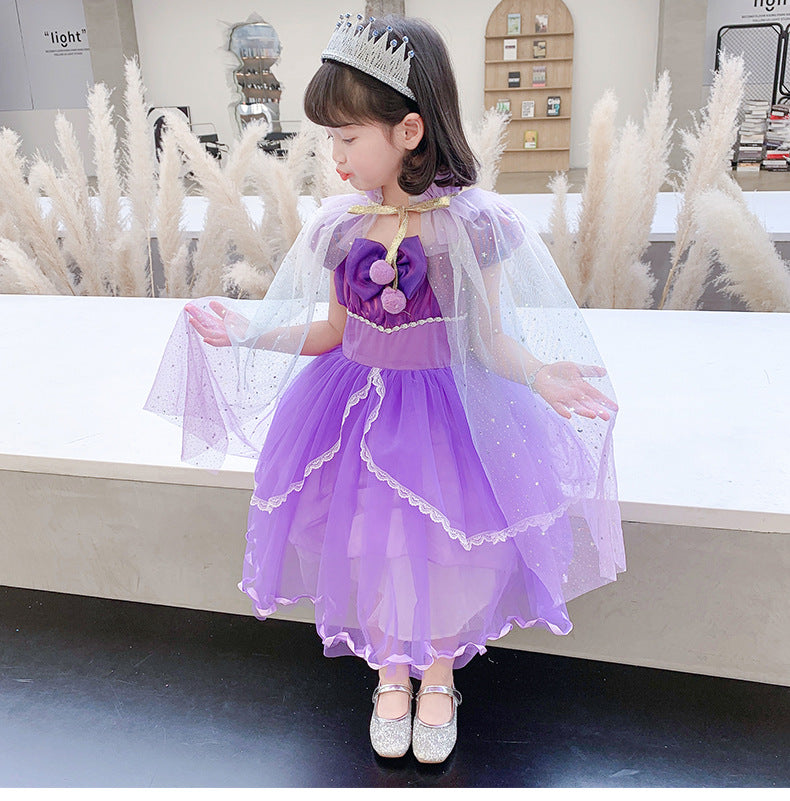 The Ethereal Stardust Ombré Cape | Mystic Purple | Sydney Stock