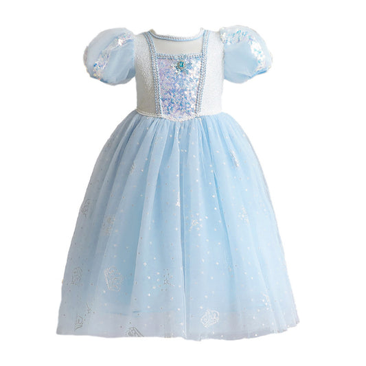 The Starlight Empress Gown | Ice Blue & Rose Pink | Sydney Stock