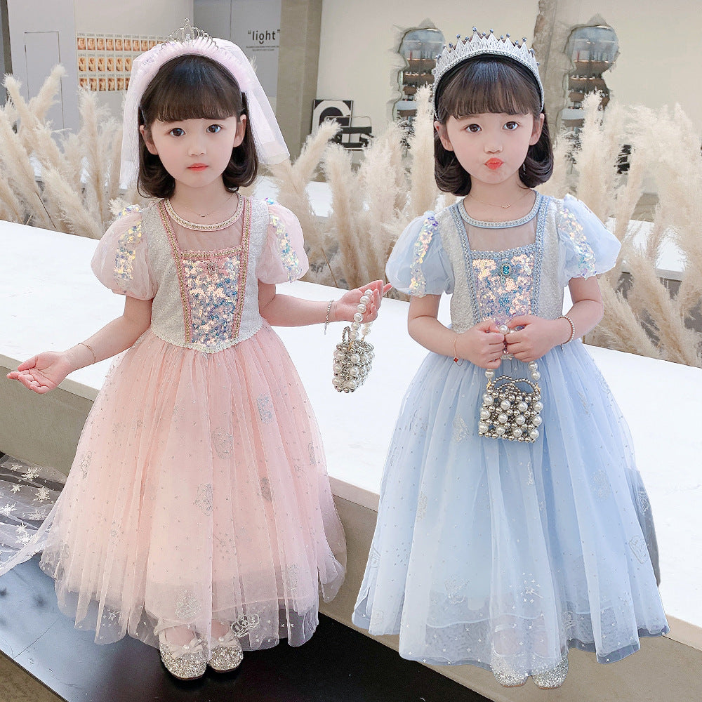 The Starlight Empress Gown | Ice Blue & Rose Pink | Sydney Stock