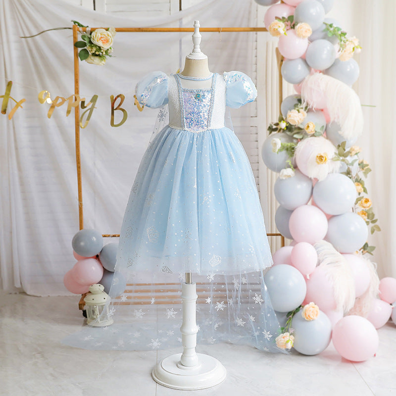 The Starlight Empress Gown | Ice Blue & Rose Pink | Sydney Stock