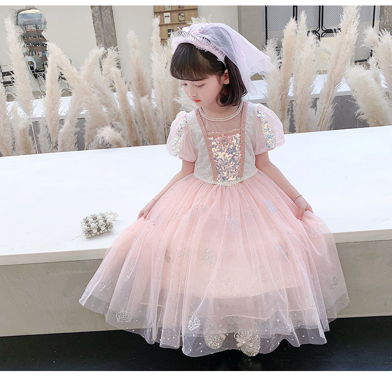 The Starlight Empress Gown | Ice Blue & Rose Pink | Sydney Stock