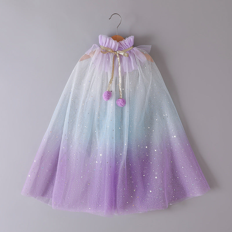 The Ethereal Stardust Ombré Cape | Mystic Purple | Sydney Stock