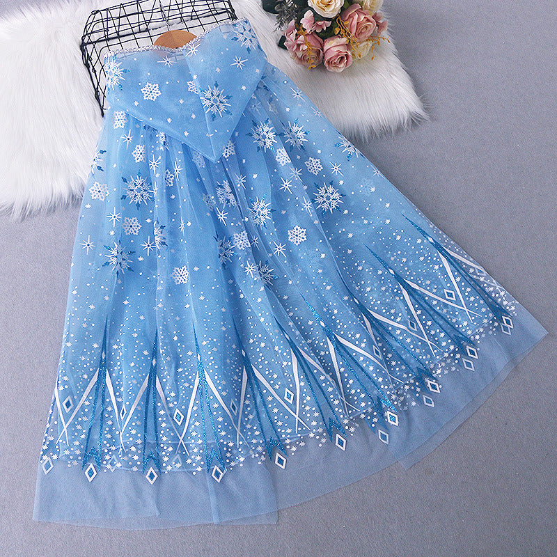The Royal Snow-White Flurry Cape | Azure Blue Edition | Sydney Stock
