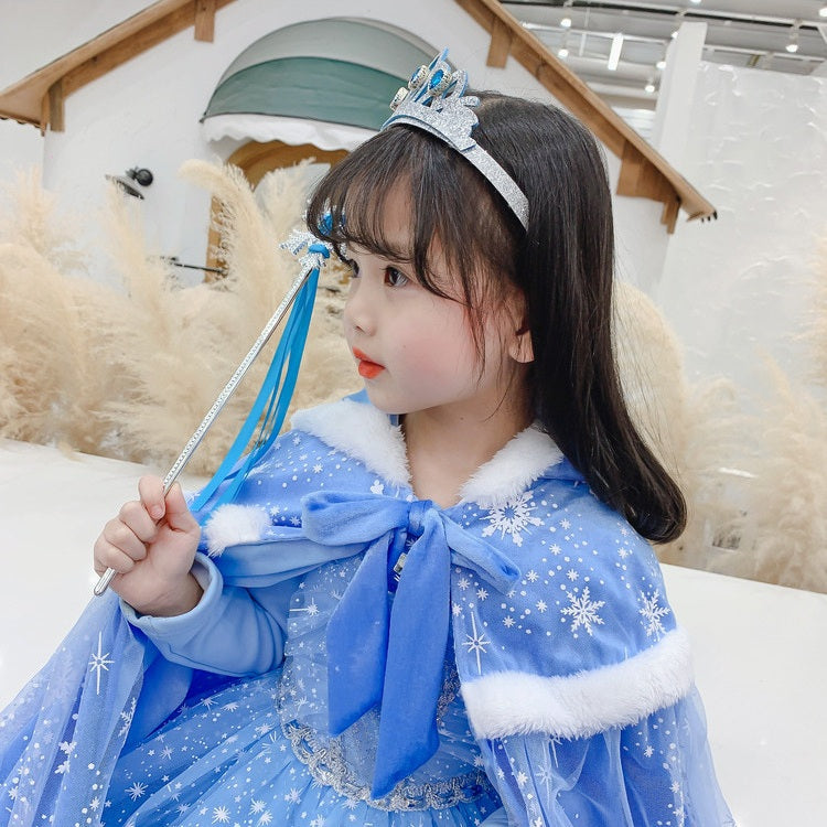The Royal Winter Velvet & Mesh Cloak | Faux-Fur Trim | Sydney Stock