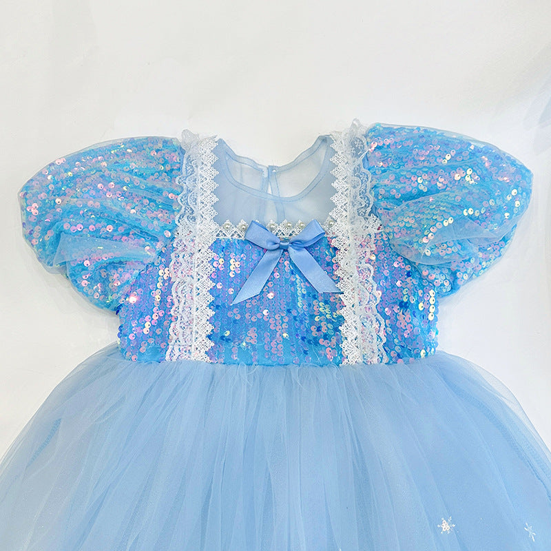 The Sparkling Castle Snowflake Gown | Blue & Pink Edition | Sydney Stock