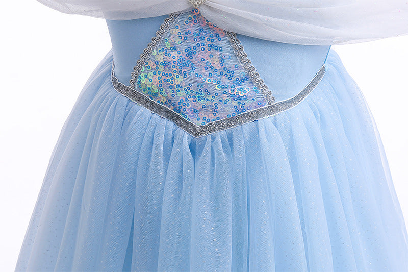 The Azure Star Princess Gown | Glimmering Sky Blue | Sydney Stock