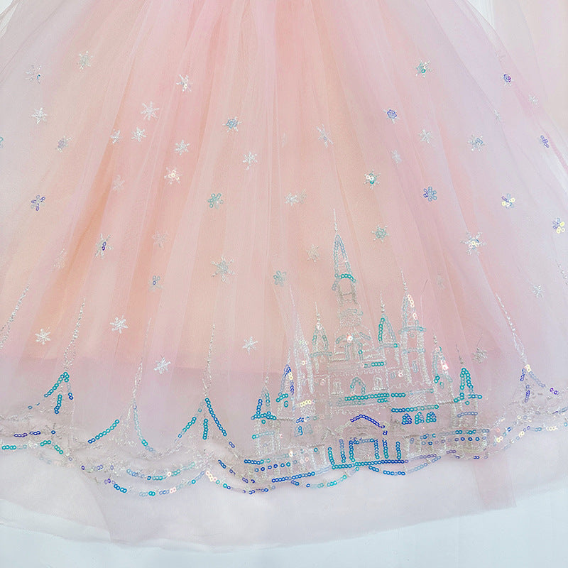 The Sparkling Castle Snowflake Gown | Blue & Pink Edition | Sydney Stock