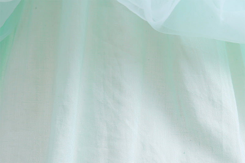 The Sea Blossom Mermaid Gown | Pastel Mint & Shell Embroidery | Sydney Stock