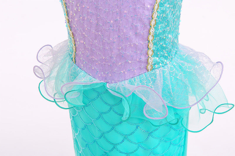 The Royal Mermaid Tail Gown | Sea Jewel Purple & Teal | Sydney Stock