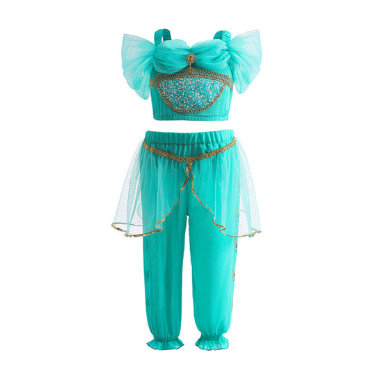 The Arabian Oasis Two-Piece Set | Shimmering Teal | Sydney Stock