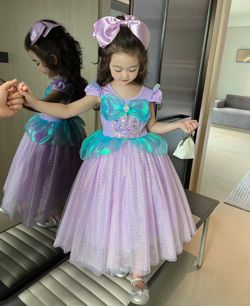 The Deep Sea Mermaid Gown | Lavender & Iridescent Blue | Sydney Stock