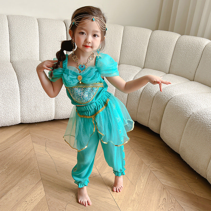 The Arabian Oasis Two-Piece Set | Shimmering Teal | Sydney Stock