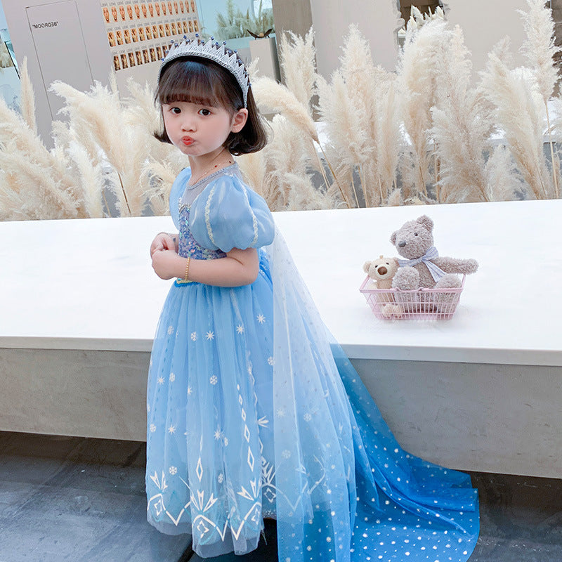 The Ice Crystal Princess Gown | Shimmering Blue | Sydney Stock