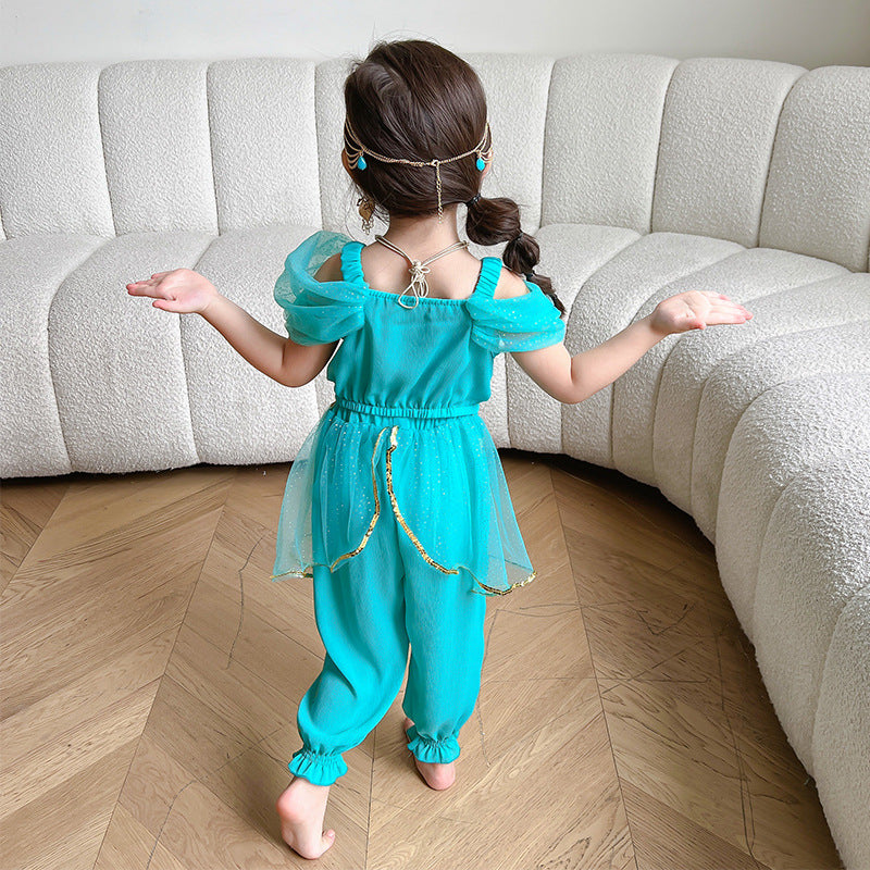 The Arabian Oasis Two-Piece Set | Shimmering Teal | Sydney Stock